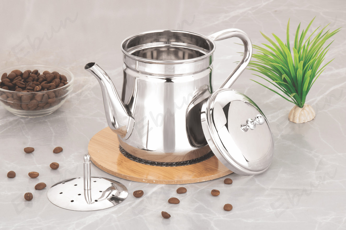 Ebun Stainless Steel Coffee Percolator - 250 Ml Capacity