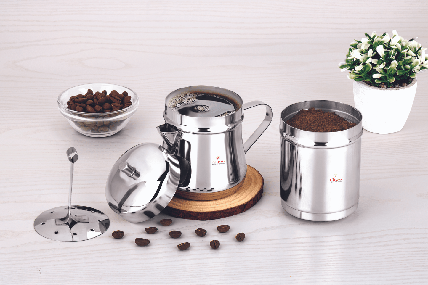 Ebun Stainless Steel Filter Coffee Decoction Maker - 250 Ml Capacity