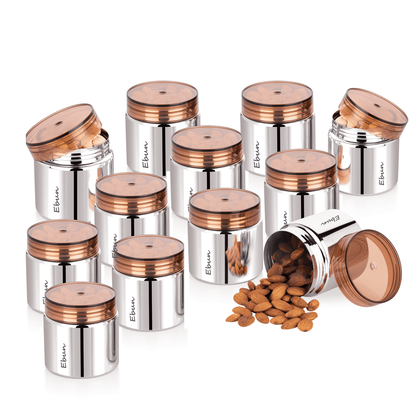 Ebun Small Stainless Steel Containers for Kitchen - 350 Ml Capacity