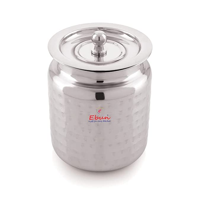Ebun Stainless Steel Hand Hammered Ghee Pot