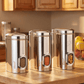 Ebun Stainless Steel Capsule Shape See Through Containers - 2 Kgs Capacity