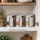 Ebun Stainless Steel Capsule Shape See Through Containers - 2 Kgs Capacity