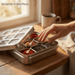 Ebun Stainless Steel 9 in 1 Square Masala Dabba for Kitchen