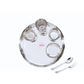 Ebun Hand Hammered Finish Stainless Steel Dinner Set - Pack of 4