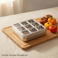Ebun Stainless Steel 9 in 1 Square Masala Dabba for Kitchen
