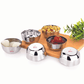 Ebun Heavy Gauge Stainless Steel Bowls Set of 6 - 200 Ml