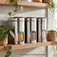 Ebun Stainless Steel Capsule Shape Hand Hammered See Through Containers - 2 Kgs
