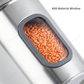Ebun Stainless Steel Capsule Shape See Through Containers 1.5 Kgs - Pack of 6