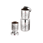 Ebun Stainless Steel Tea Coffee Sugar Containers Set of 3 with Capacity 900 Gms, 700 Gms & 500 Gms