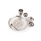 Ebun Hand Hammered and Laser Design Heavy Gauge Stainless Steel Dinner Set
