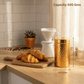 Ebun Stainless Steel Gold PVD Plated Containers 500 Gms Capacity - Pack of 3