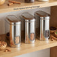 Ebun Stainless Steel Capsule Shape See Through Containers - 1.5 Kgs