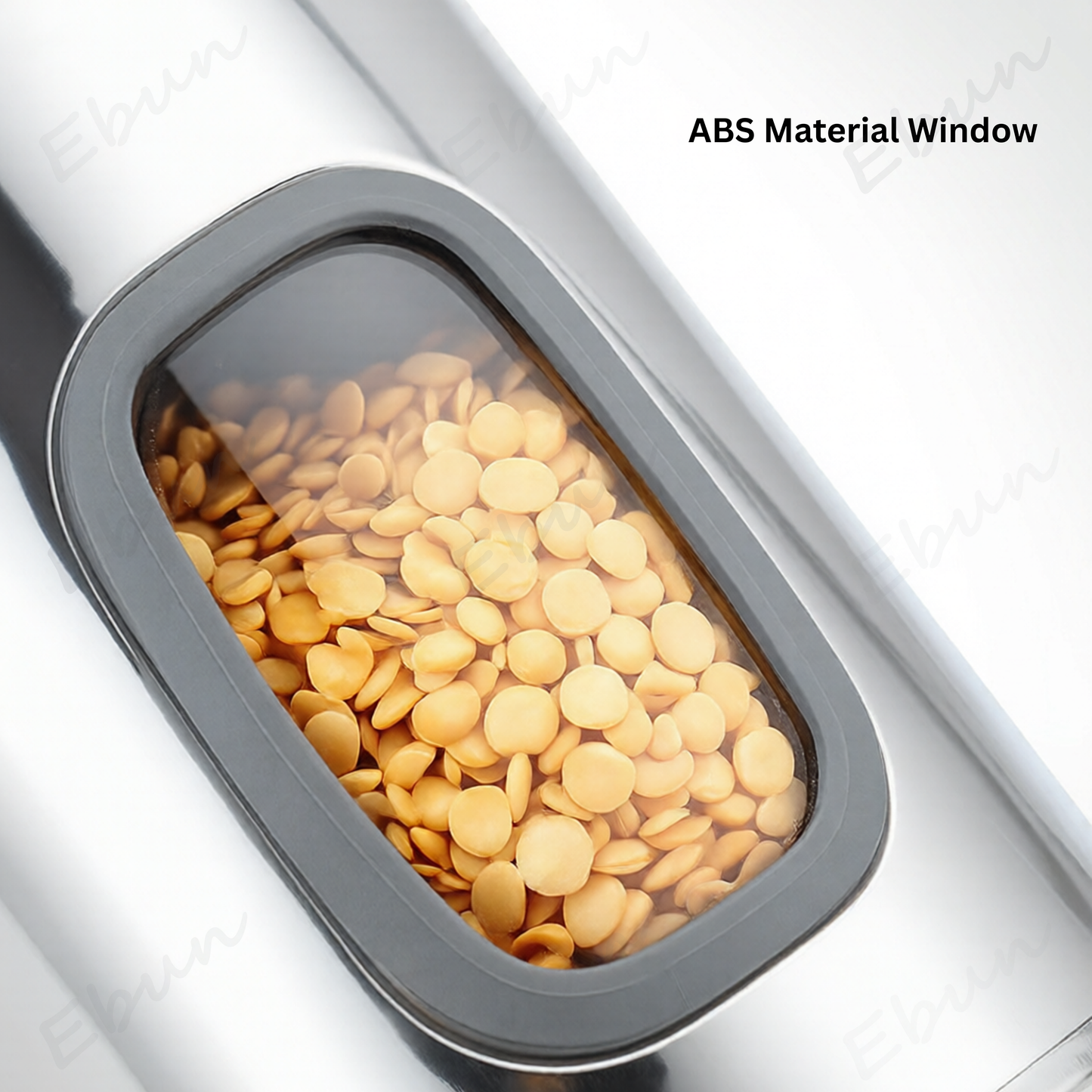 Ebun Stainless Steel Capsule Shape See Through Containers 2 Kgs - Pack of 6