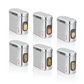 Ebun Stainless Steel Capsule Shape See Through Containers 1.5 Kgs - Pack of 6
