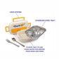 Ebun Stainless Steel Lunch Box for Kids for School - 1000 Ml