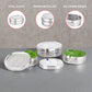 Ebun Mirror Polish Oval Shape Stainless Steel Coriander Dabba