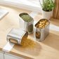 Ebun Stainless Steel Capsule Shape See Through Containers 1 Kgs - Pack of 6