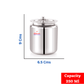 Ebun Stainless Steel Mirror Polished Plain Ghee Pot 250 Ml