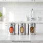 Ebun Stainless Steel Capsule Shape See Through Containers - 1 Kgs
