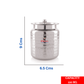 Ebun Hand Hammered Finish Stainless Steel Ghee Pot 250 Ml (Pack of 2)