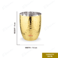 Ebun Gold PVD Plated Stainless Steel Glass Set of 6 - 300 Ml