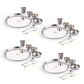 Ebun Hand Hammered Finish Stainless Steel Dinner Set - Pack of 4