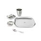 Ebun Stainless Steel Hand Hammered Baby Dinner Set - 5 Pieces (Pack of 1)