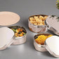 Ebun Mirror Polish Stainless Steel Chocolate Dabba 450 Ml to 750 Ml (Pack of 3)