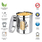 Stainless Steel dabba | steel storage containers for fridge | square steel container | stainless steel airtight container | steel container set | steel containers with lid | kitchen storage containers set steel | airtight steel containers | container for kitchen storage set steel | steel small containers with lid | air tight steel container | steel container 5kg | 5kg steel container for kitchen storage | food storage containers steel | steel air tight containers for storage 