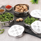 Ebun Mirror Polish Sqaure Shape Stainless Steel Coriander Dabba