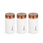 Ebun Stainless Steel Containers for Kitchen - 700 Ml Capacity (White)