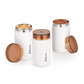 Ebun Stainless Steel Containers for Kitchen - 700 Ml Capacity (White)