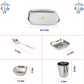 Ebun Stainless Steel Hand Hammered Baby Dinner Set - 5 Pieces (Pack of 1)