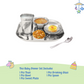Ebun Stainless Steel Hand Hammered Baby Dinner Set - 5 Pieces (Pack of 1)