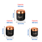 Ebun Stainless Steel Tea Coffee Sugar Containers Set of 3 with Capacity 750 Gms, 500 Gms & 350 Gms