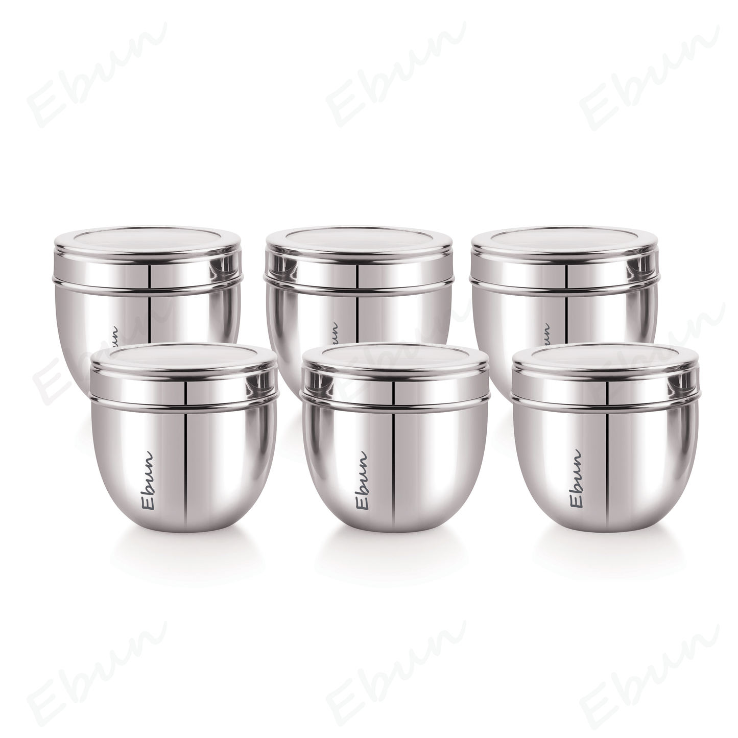 Ebun Stainless Steel Top See Though Containers