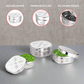 Ebun Mirror Polish Sqaure Shape Stainless Steel Coriander Dabba