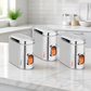 Ebun Stainless Steel Capsule Shape See Through Containers - 2 Kgs Capacity