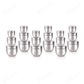 Ebun Stainless Steel Top See Through Containers 200 Ml, 300 Ml and 450 Ml Capacity - 18 Pcs Combo Set