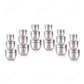 Ebun Stainless Steel Top See Through Containers 200 Ml, 300 Ml and 450 Ml Capacity - 18 Pcs Combo Set