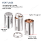 Ebun Stainless Steel Top See Though Containers 500 Gms Capacity