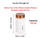 Ebun Stainless Steel Containers for Kitchen - 700 Ml Capacity (White)