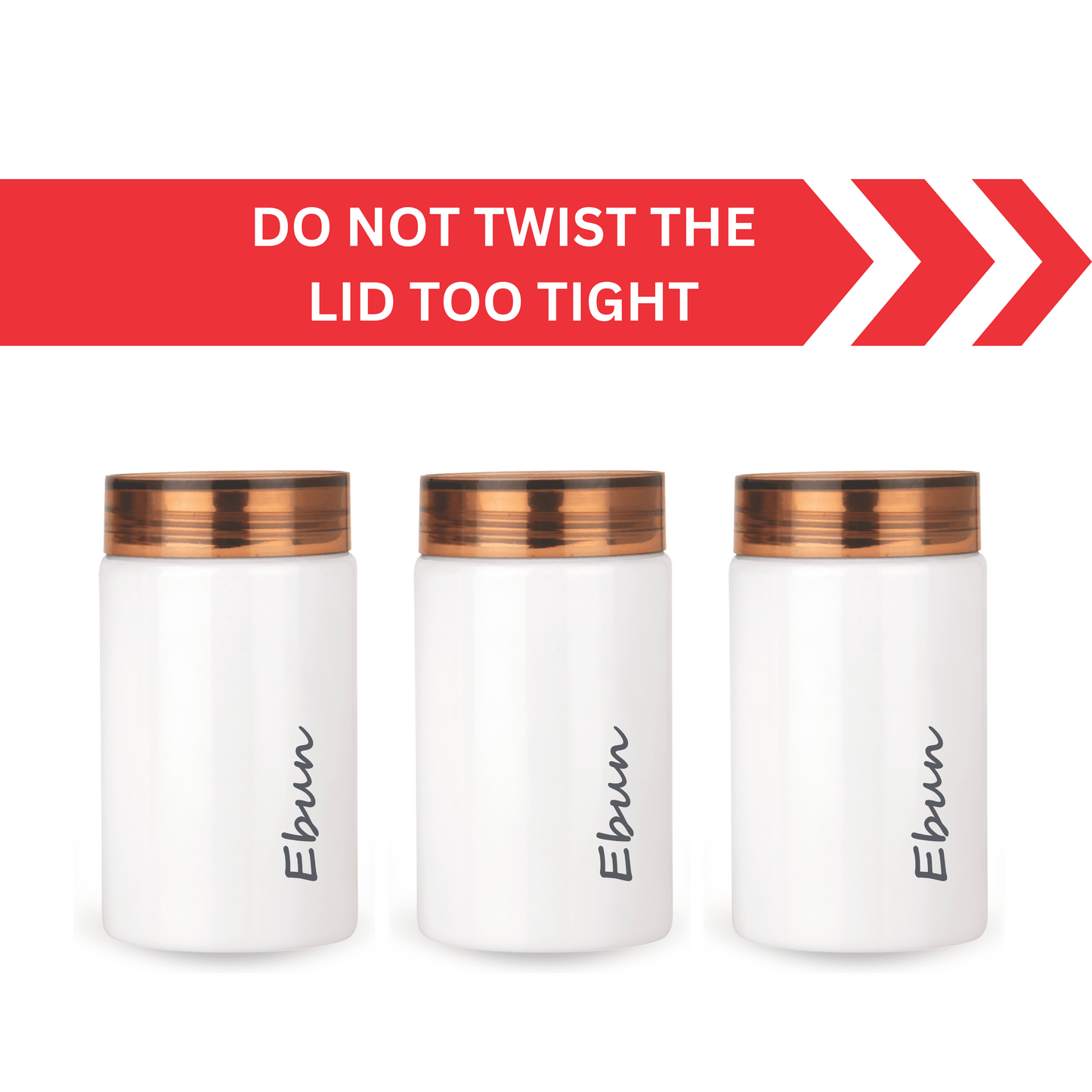 Ebun Stainless Steel Containers for Kitchen - 700 Ml Capacity (White)