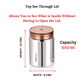 Ebun Stainless Steel Containers for Kitchen - 500 Ml Capacity