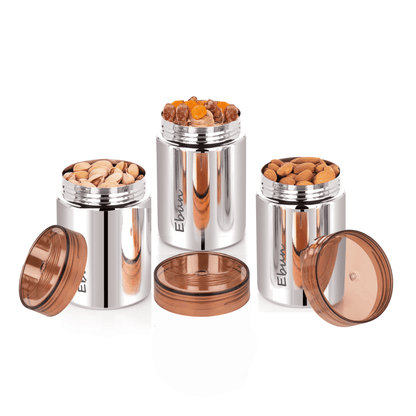 Ebun Stainless Steel Containers for Kitchen - 500 Ml Capacity