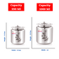 Ebun Stainless Steel Laser Finish Ghee Pot 250 & 1000 Ml Combo (Pack of 2)