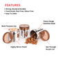 Ebun Small Stainless Steel Containers for Kitchen - 350 Ml Capacity