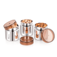 Ebun Small Stainless Steel Containers for Kitchen - 350 Ml Capacity