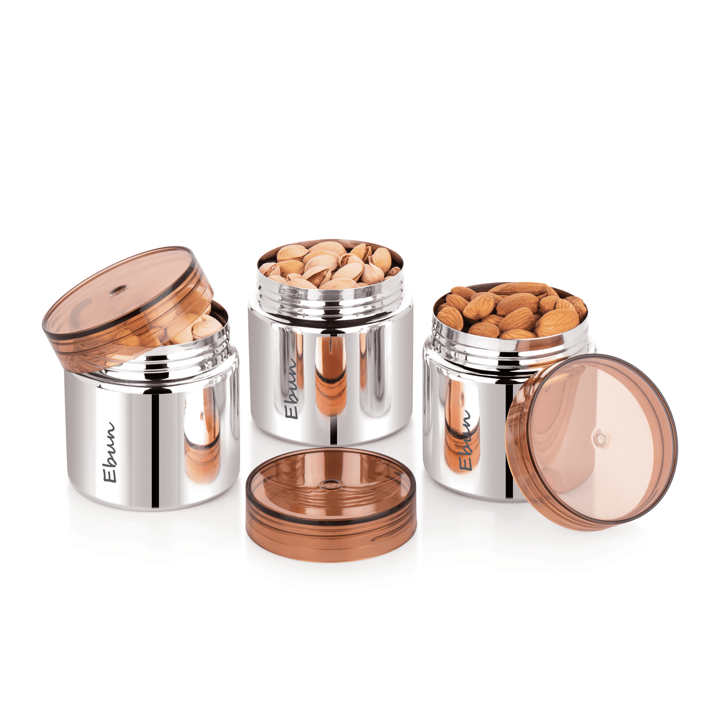 Ebun Small Stainless Steel Containers for Kitchen - 350 Ml Capacity