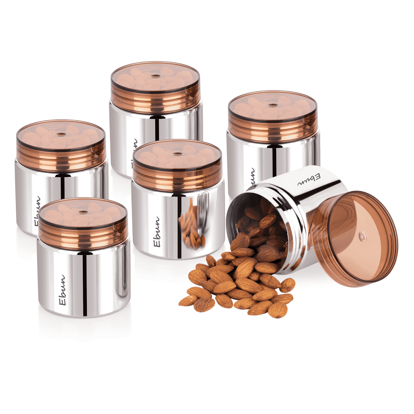 Ebun Small Stainless Steel Containers for Kitchen - 350 Ml Capacity